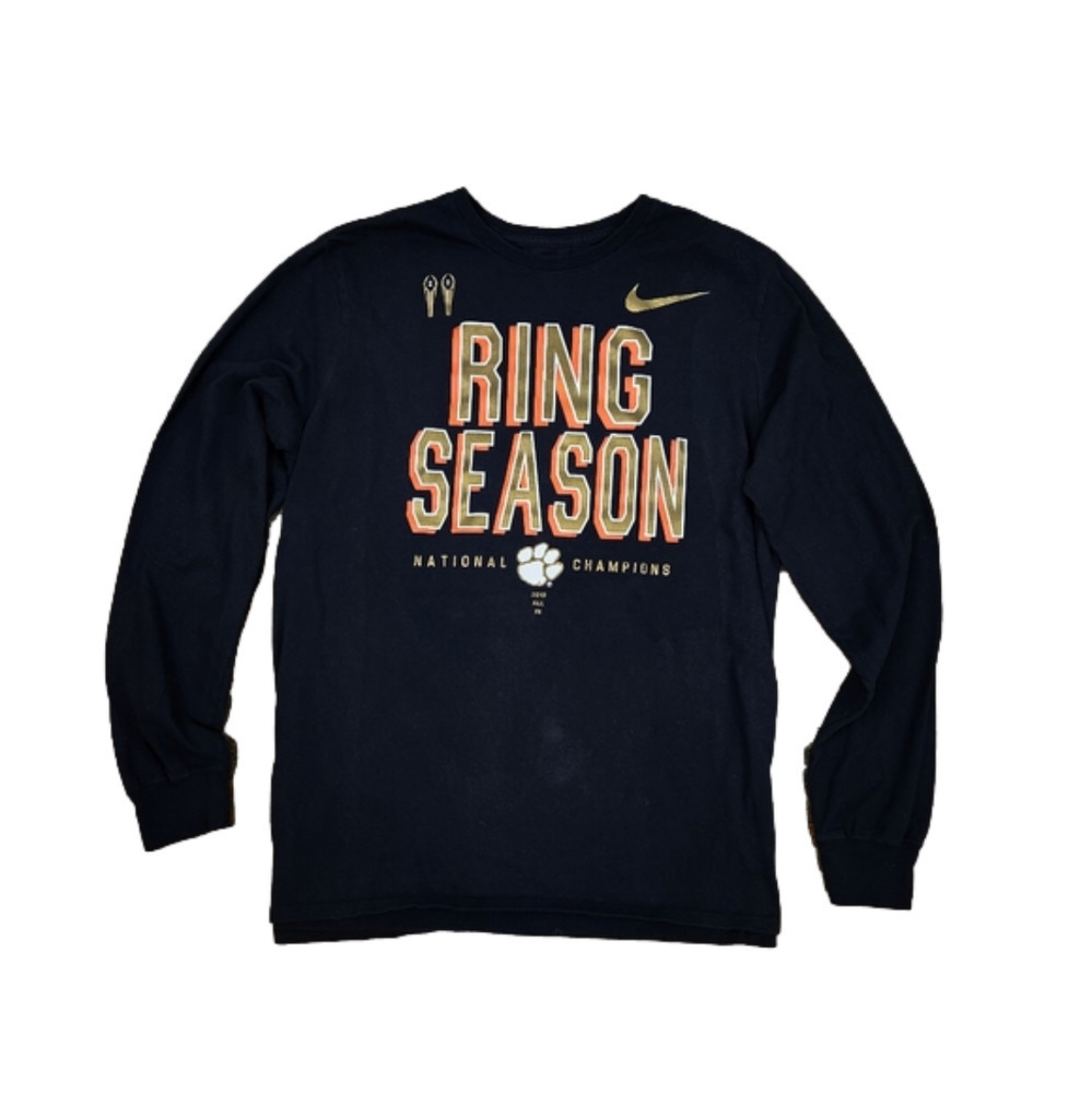NIKE Clemson Tigers National Champion 🏆 Ring Season Shirt SZ XL